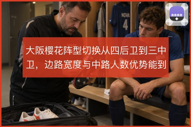 大阪樱花阵型切换从四后卫到三中卫，边路宽度与中路人数优势能到哪一步